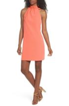 Women's Clover And Sloane Halter Shift Dress - Coral