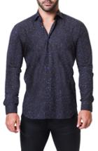 Men's Maceoo Fibonacci Constellation Print Sport Shirt - Blue