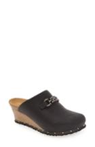 Women's Birkenstock 'daisy' Wedge Clog -7.5us / 38eu B - Black