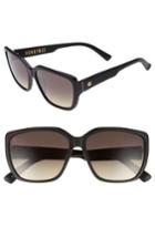 Women's Electric Honey Bee 60mm Mirrored Sunglasses - Black Tortoise/ Black Gradient
