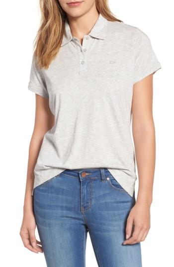 Women's Vineyard Vines Everyday Relaxed Fit Polo - Grey