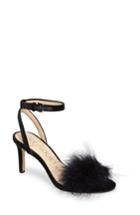 Women's Sole Society Lindzay Feather Sandal .5 M - Black