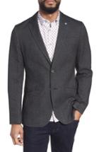 Men's Ted Baker London Beektt Semi Plain Trim Fit Jacket Tall - Grey