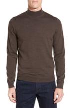 Men's Nordstrom Mock Neck Merino Wool Sweater - Brown
