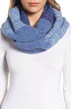 Women's Halogen Ombre Cashmere Infinity Scarf, Size - Blue