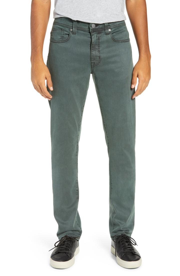 Men's Fidelity Denim Jimmy Slim Straight Leg Pants - Green