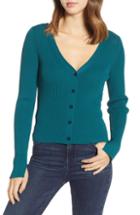 Women's Leith Reversible Rib Sweater, Size - Blue/green