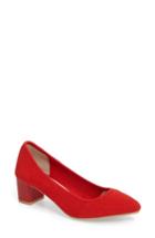 Women's Sudini Barclay Stretch Woven Pump M - Red