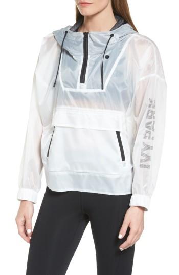 Women's Ivy Park Translucent Windbreaker - White