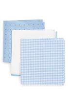 Men's The Tie Bar 3-pack Pocket Squares, Size - Blue