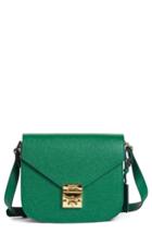 Mcm Small Rgb Leather Shoulder Bag - Green