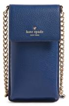 Kate Spade New York Leather Smartphone Crossbody Bag - Blue