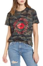 Women's Obey Kiss Of Obey Camo Print Tee