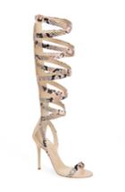 Women's Giuseppe For Jennifer Lopez Emme Knee-high Gladiator Sandal .5 M - Beige