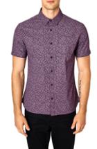 Men's 7 Diamonds Flashback Trim Fit Sport Shirt, Size - Purple