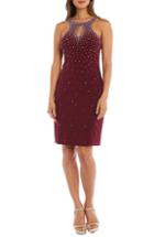 Women's Morgan & Co. Beaded Cocktail Sheath /14 - Red