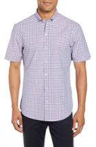 Men's Zachary Prell Darrien Trim Fit Check Sport Short - Red