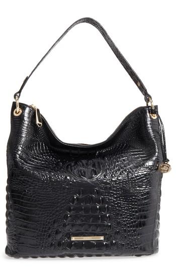 Brahmin Melbourne Sevi Croc Embossed Leather Hobo -