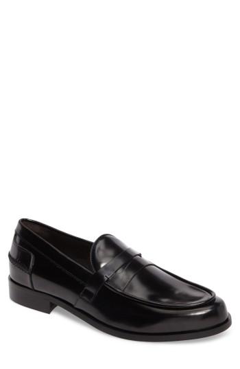Men's Donald J Pliner Sawyer Penny Loafer .5 M - Black