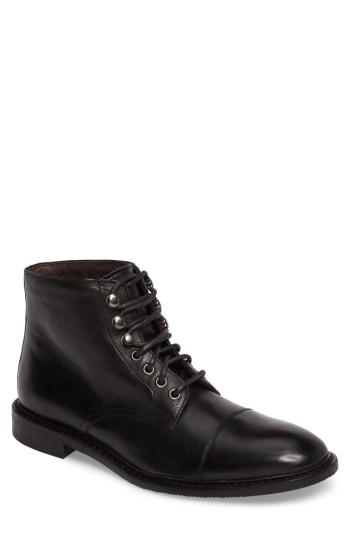 Men's Jump Piston Cap Toe Boot D - Black