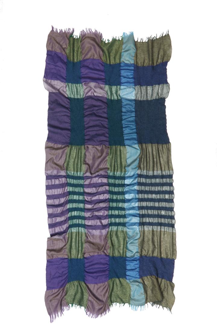 Women's Y's By Yohji Yamamoto Multicolor Plaid Scarf