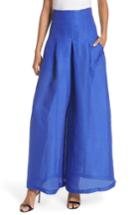 Women's Tracy Reese High Waist Wide Leg Pants (similar To 14w) - Blue