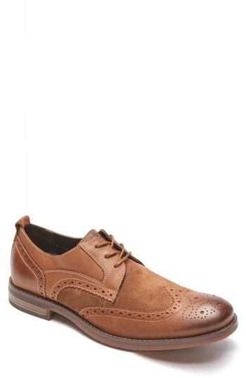 Men's Rockport Wynstin Wingtip W - Brown