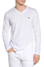 Men's Lacoste Long Sleeve T-shirt (m) - White