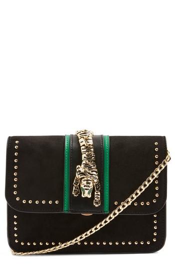 Topshop Tiger Crossbody Bag - Black