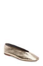 Women's Topshop Kick Ballet Flat .5us / 40eu - Metallic