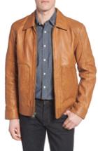 Men's Marc New York By Andrew Marc Herrod Perforated Leather Jacket - Brown