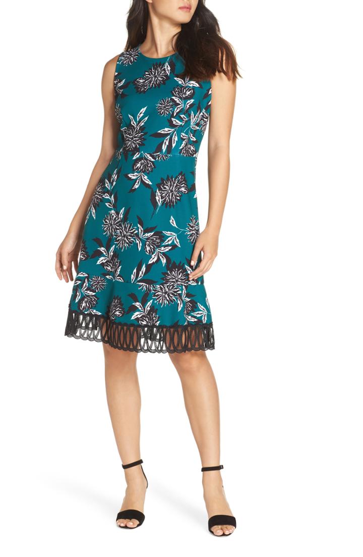 Women's Cece Velveteen Stripe Wide Leg Pants - Black