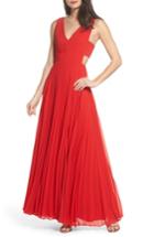 Women's Fame And Partners Pleated Maxi Dress - Red
