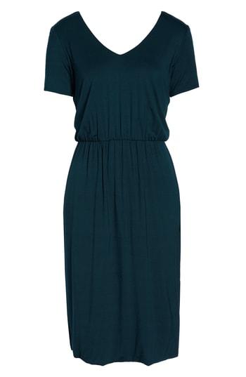 Women's Charles Henry Bloused Knit Dress - Green