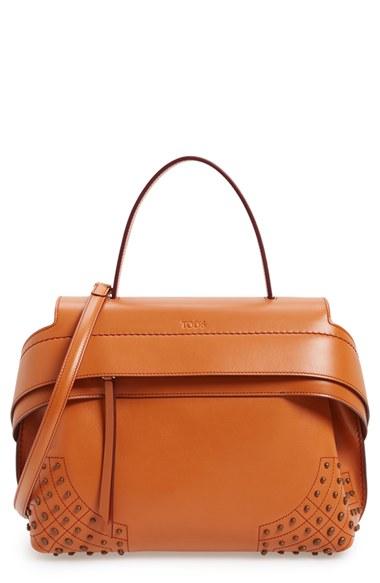 Tod's 'small Wave' Leather Satchel -