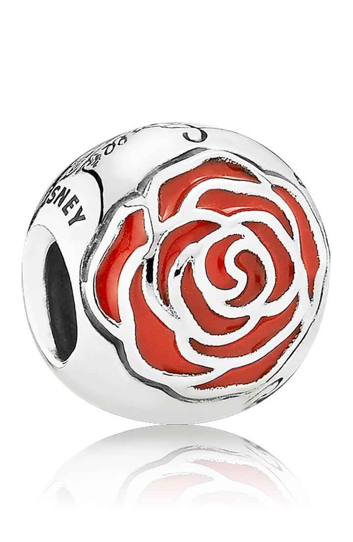 Women's Pandora Disney Belle's Enchanted Rose Charm
