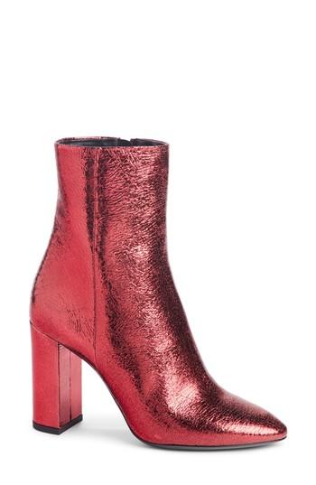 Women's Saint Laurent Loulou Bootie Us / 36eu - Burgundy