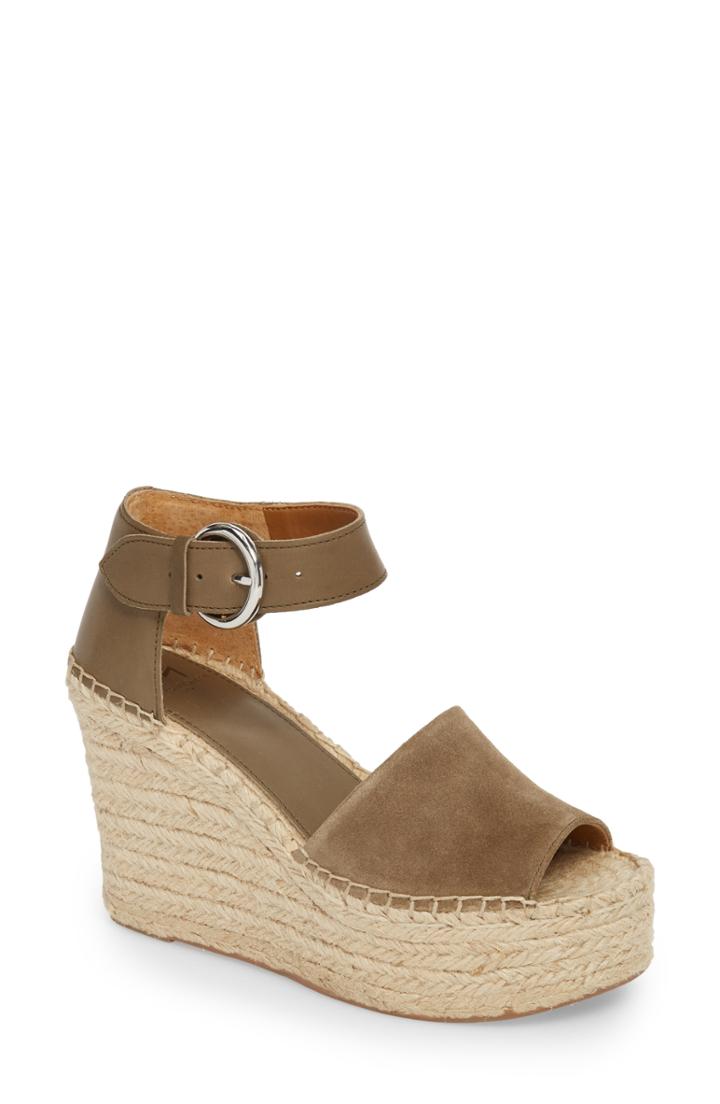 Women's Marc Fisher Ltd Alida Espadrille Platform Wedge .5 M - Green