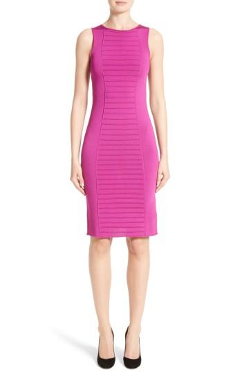 Women's Armani Collezioni Micro Pipe Knit Dress Us / 40 It - Pink