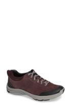 Women's Clarks Wave Andes Sneaker M - Burgundy