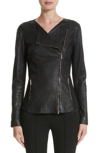 Women's Lafayette 148 New York Aimes Leather Jacket