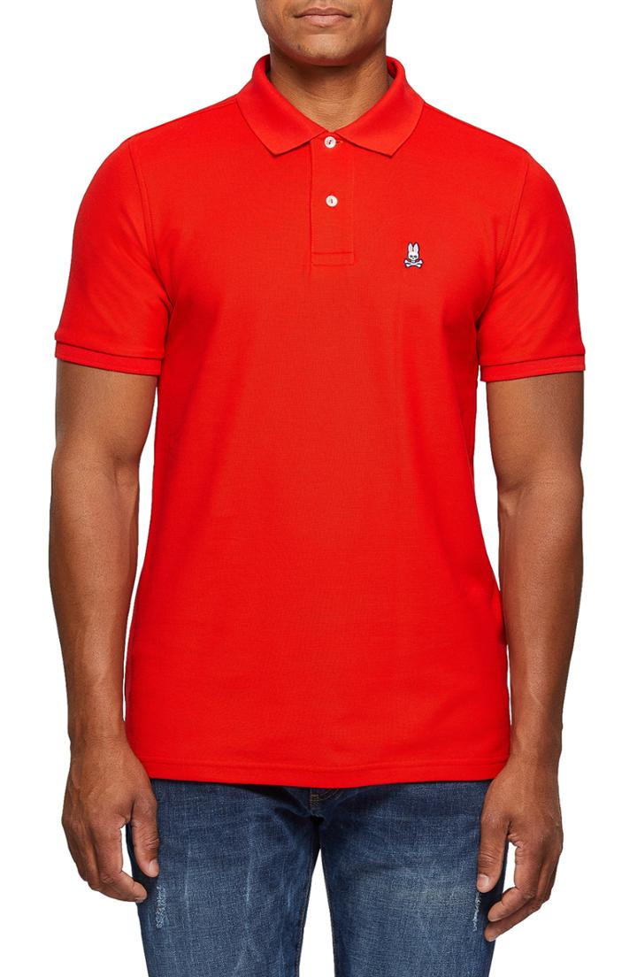 Men's Psycho Bunny Classic Pique Polo (xl) - Red