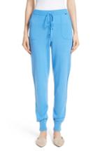 Women's St. John Collection Cashmere Jersey Pants, Size - Blue