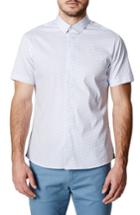 Men's 7 Diamonds Charm School Trim Fit Short Sleeve Sport Shirt - Blue