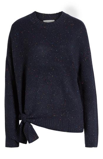 Women's Treasure & Bond Tie Hem Sweater - Blue