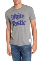 Men's Retro Brand White Castle Graphic T-shirt - Grey