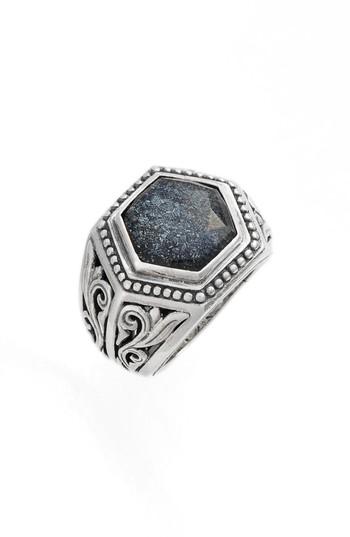 Women's Konstantino Santorini Hematite Hexagon Ring