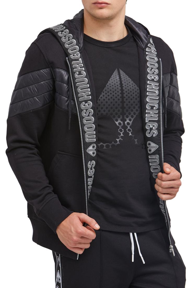 Men's Moose Knuckles Concordia Hoodie - Black
