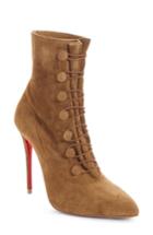 Women's Christian Louboutin French Tutu Pointy Toe Bootie .5us / 35.5eu - Brown