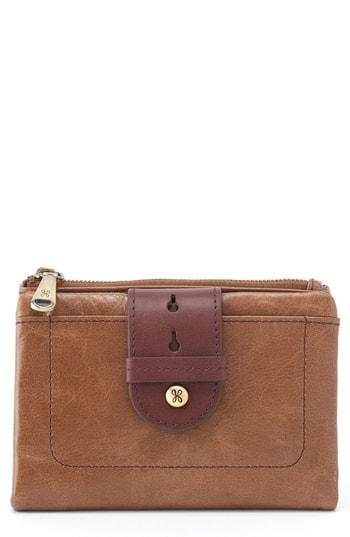 Women's Hobo Duske Leather Wallet - Brown